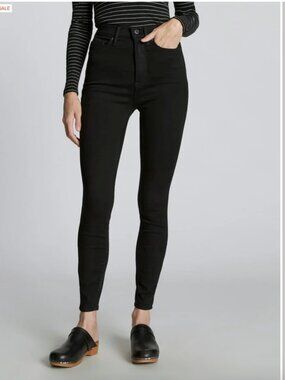 EVERLANE Black Way High Skinny Jeans Size 29